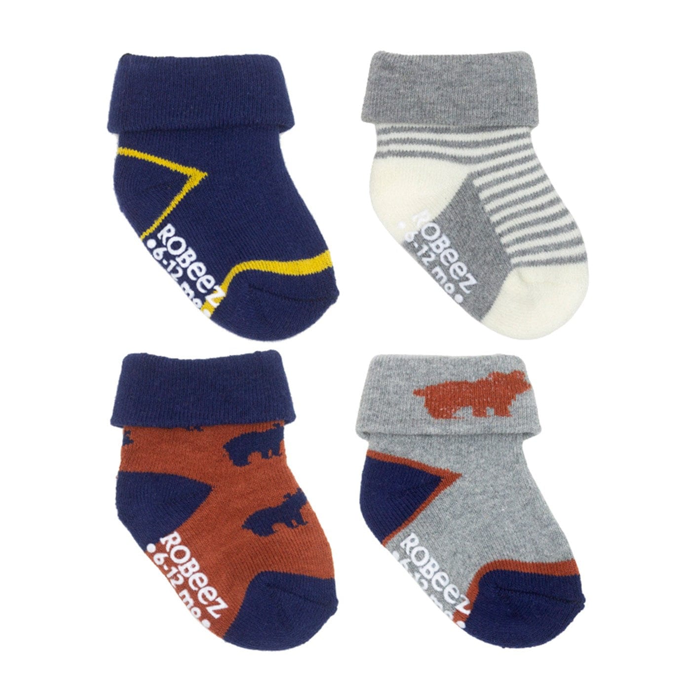 Robeez socks Robeez Non-Skid Socks 8 PK - Beary Cute