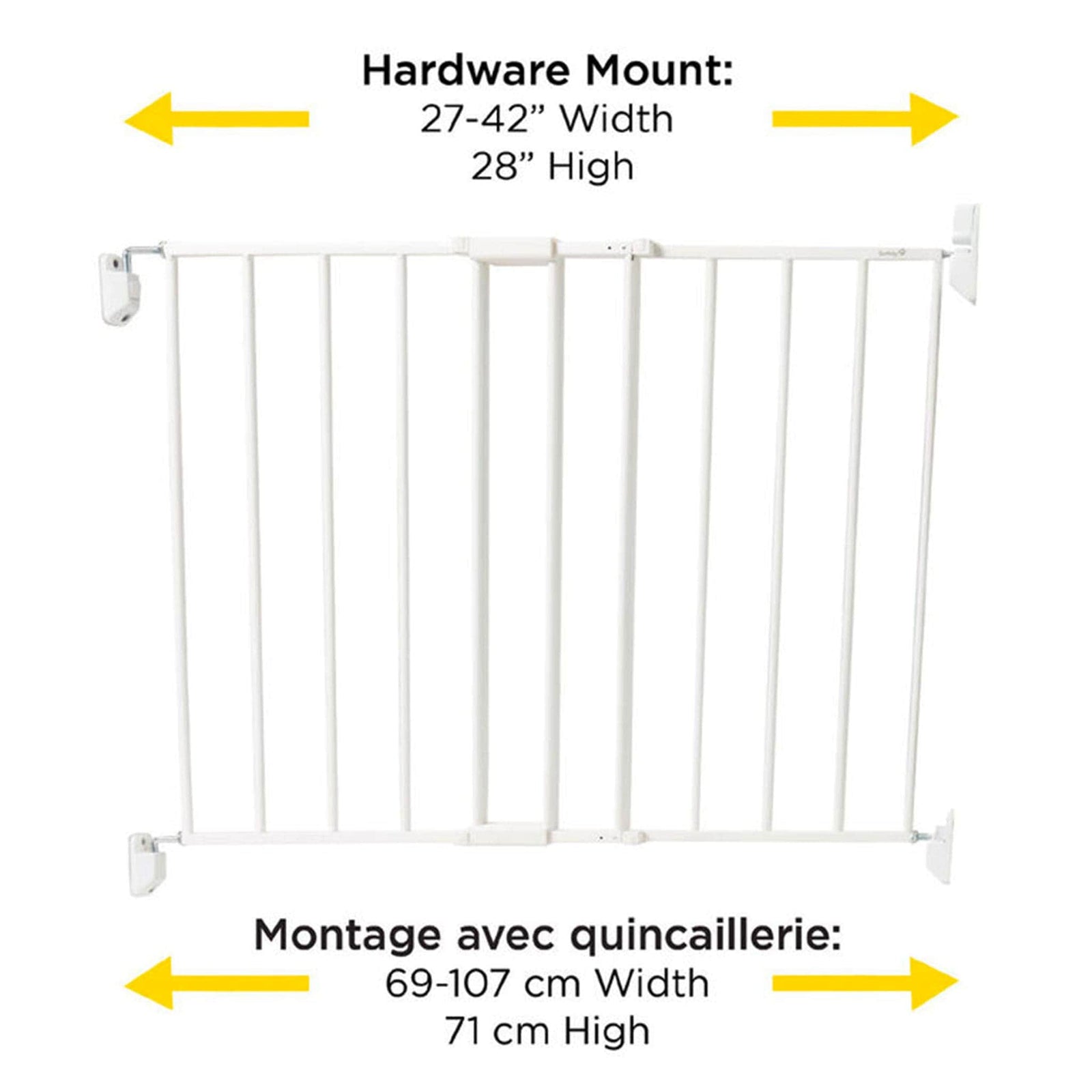Safety 1st safety gate Safety 1st Top of Stairs Expanding Metal Gate - White