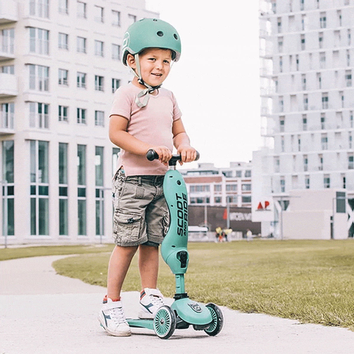 Scoot & Ride Helmet - Lifestyle 1