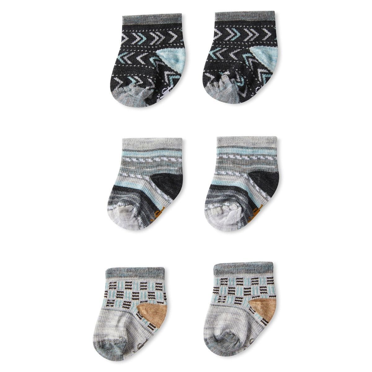 Smartwool socks 0-6 M Smartwool Cozy Baby Bootie Batch Socks - Ash