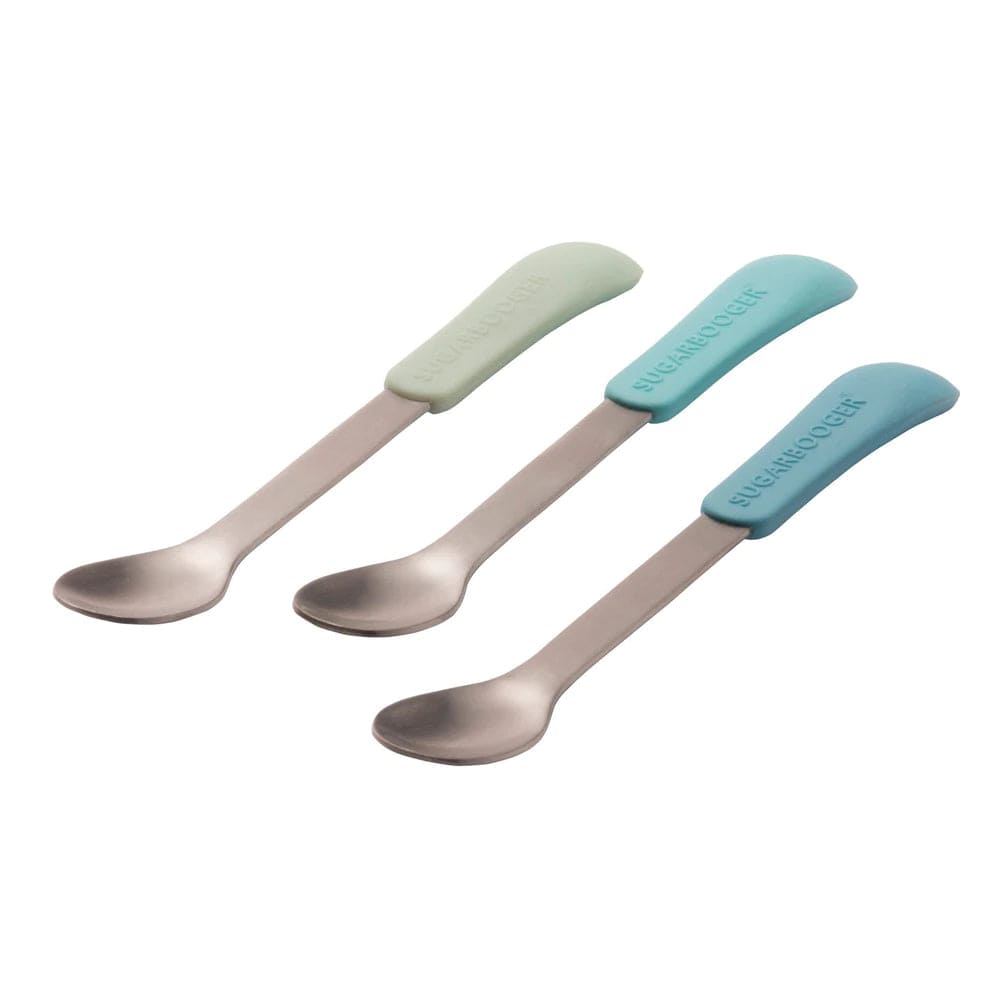 Sugar Booger baby spoons Baby Blue Sugar Booger Lil' Bitty Spoons 3 PK