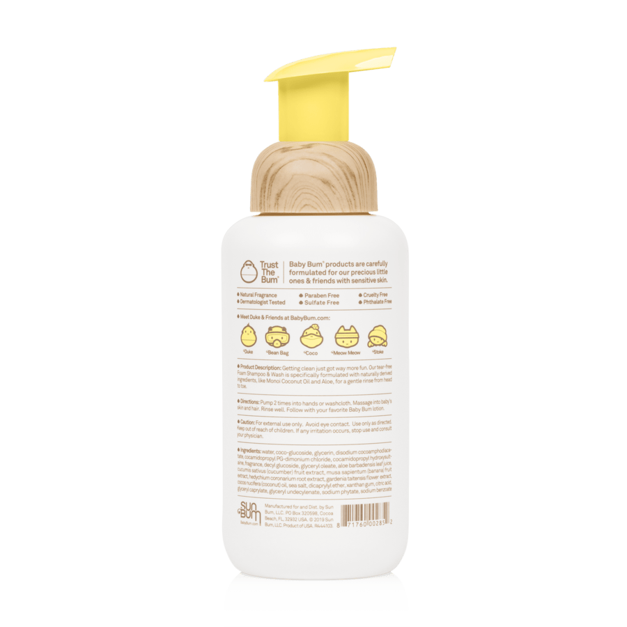 Sun Bum shampoo Sun Bum Baby Bum Foaming Shampoo & Wash - Green Coconut