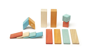 Tegu toy Sunset Tegu Magnetic Wooden Building Blocks 14 Pc Set