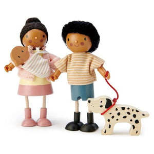 Tender Leaf Toys wooden toy Tender Leaf Toys Mrs. Forrester & Baby Wooden Doll Set