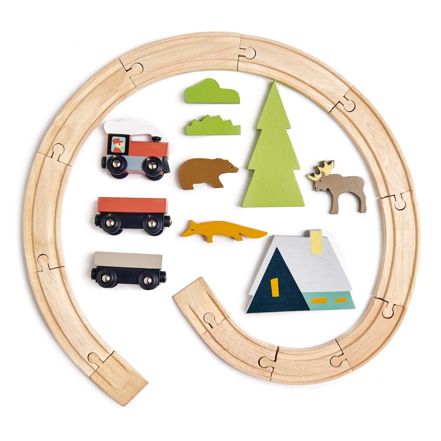 Tender Leaf Toys wooden toy Tender Leaf Toys Treetop Train Set