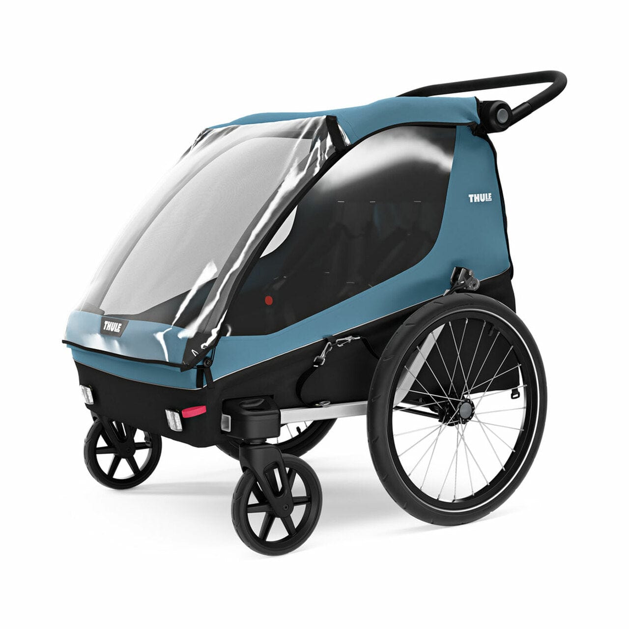 Thule multisport child carrier Thule Courier 2 Seat Kids Cargo Bike Trailer - Aegean Blue