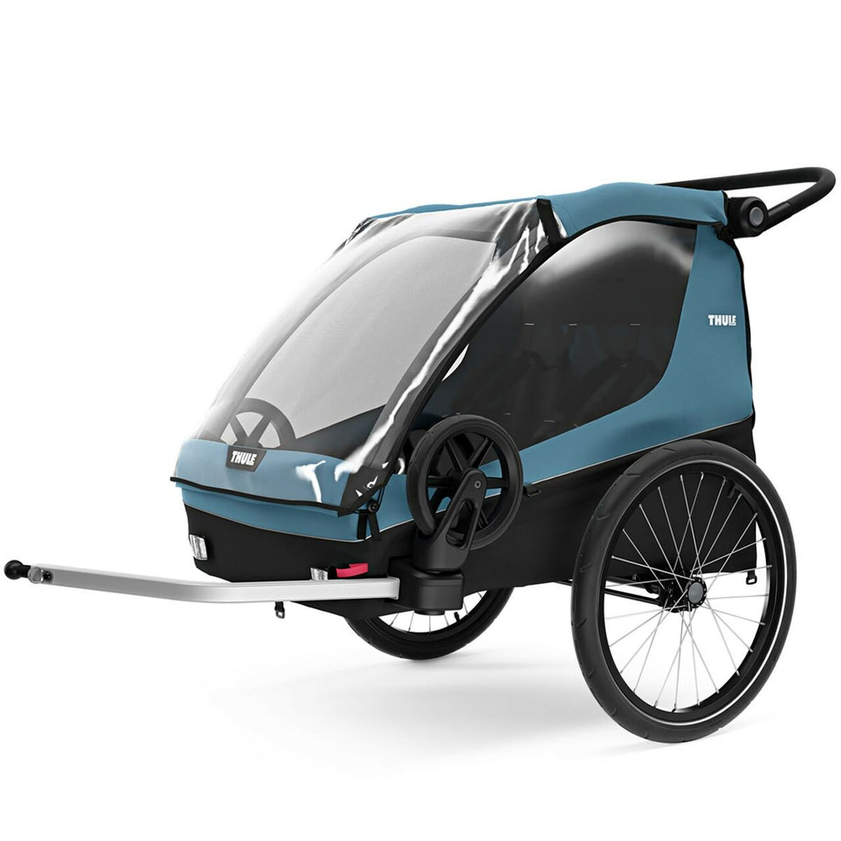 Thule multisport child carrier Thule Courier 2 Seat Kids Cargo Bike Trailer - Aegean Blue