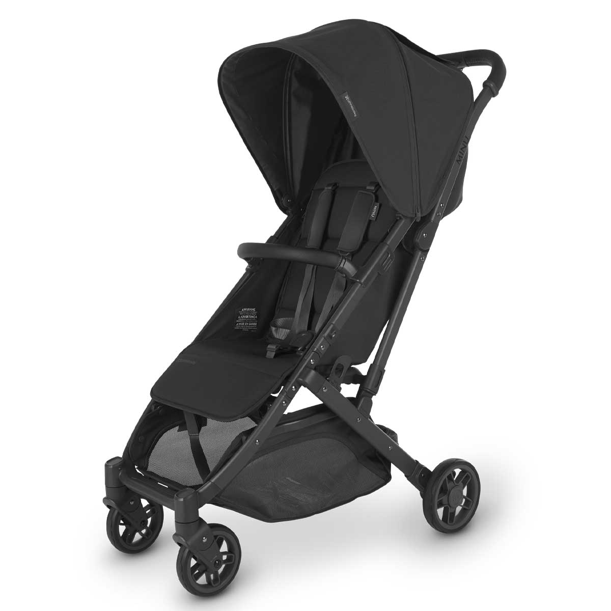 UPPAbaby compact stroller UPPAbaby MINU V2 Stroller - Jake (Charcoal/Carbon/Black Leather)