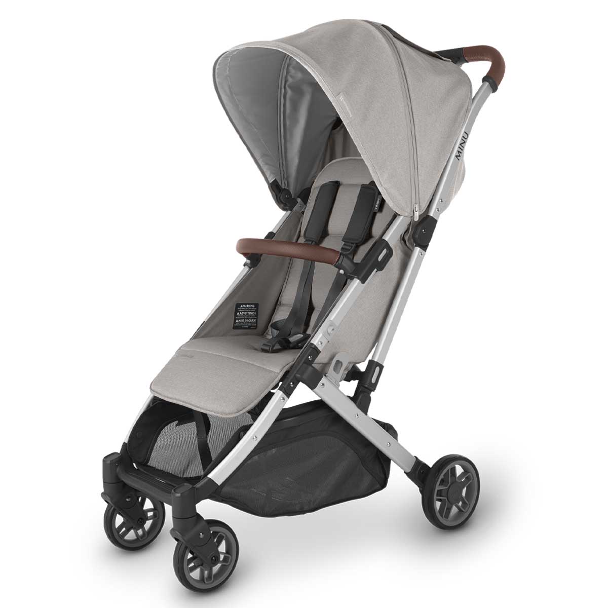 UPPAbaby compact stroller UPPAbaby MINU V2 Stroller - Stella (Grey Melange/Silver/Chestnut Leather)