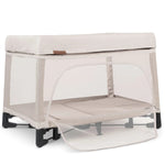 UPPAbaby Remi Playard - Charlie (Sand Melange) - Side Angle View Open