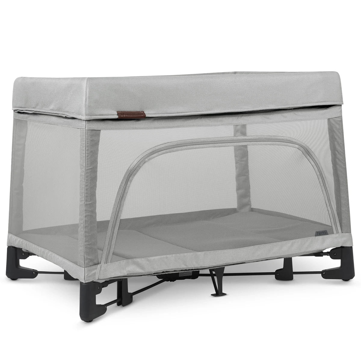 UPPAbaby Remi Playard - Stella (Grey Brushed Melange) - Side Angle View