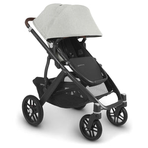 UPPAbaby stroller UPPAbaby VISTA V2 Stroller - Anthony (White & Grey Chenille/Carbon/Chestnut Leather)