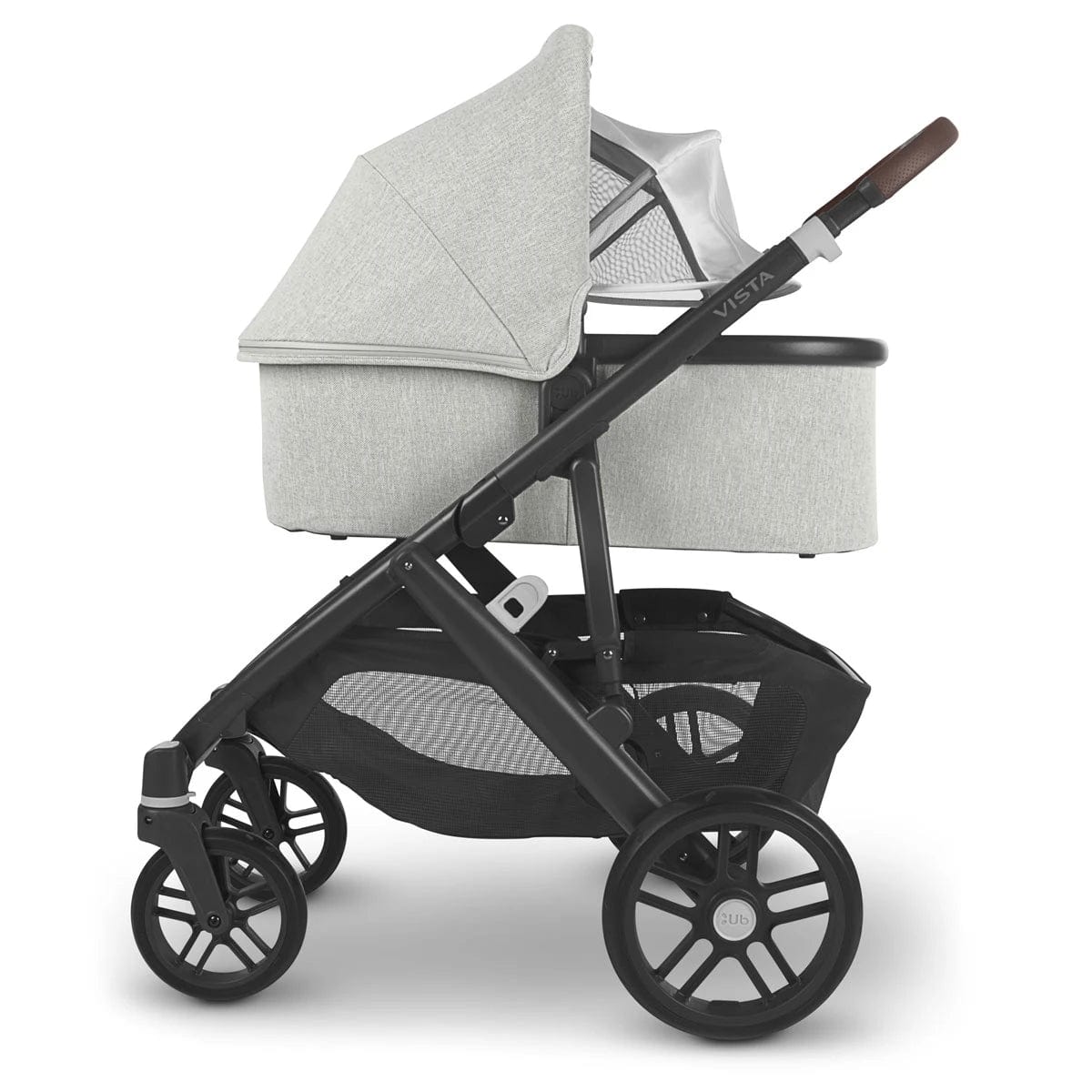 UPPAbaby Vista V2 Stroller - Anthony (White & Grey Chenille/Carbon/Che -  Momease Baby Boutique