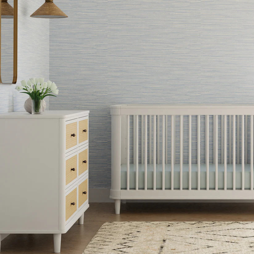 Warm White / Honey Cane - Namesake Marin with Cane 6 Drawer Assembled Dresser 4