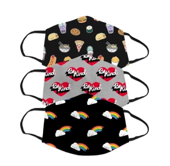 Whistle & Flute face masks Whistle & Flute Kawaii Face Mask 3 PK - Adult