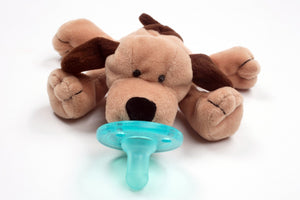 WubbaNub pacifier WubbaNub Infant Pacifier - Brown Puppy WubbaNub Plush Toy Pacifier