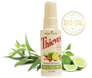 Young Living Essential Oils veggie cleaner Young Living Thieves Fruit & Veggie Spray - 2 oz