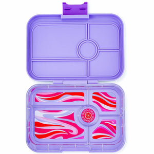 Yumbox lunch box Yumbox Tapas 5-Compartment Food Tray - Ibiza Purple/Groovy Tray